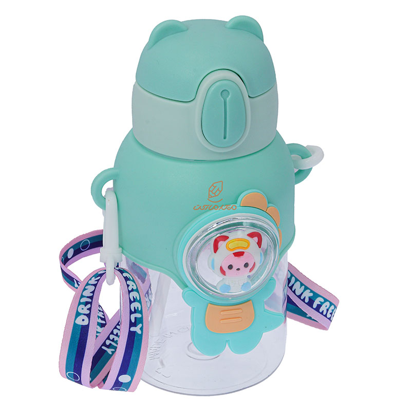 قمقمه فانتزی عروسک دار طرح دایناسور سبز