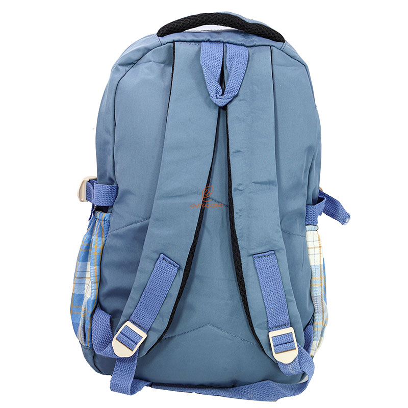 کوله پشتی دخترانه آبی چهارخانه ARABESCO (6)