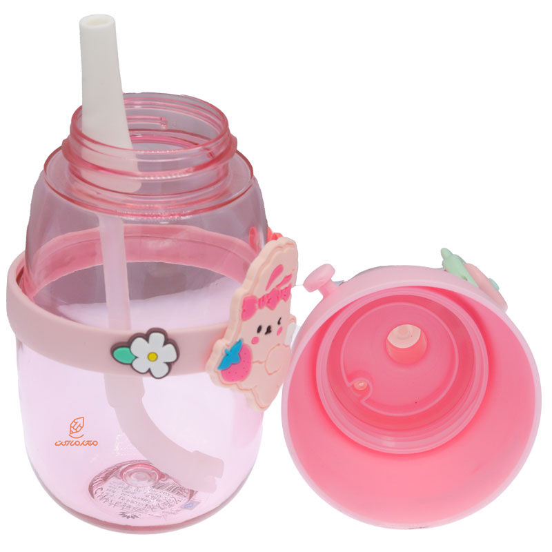 قمقمه فانتزی نی دار 480 میل کد 8036 طرح جوجه LLIU LDUO (5)