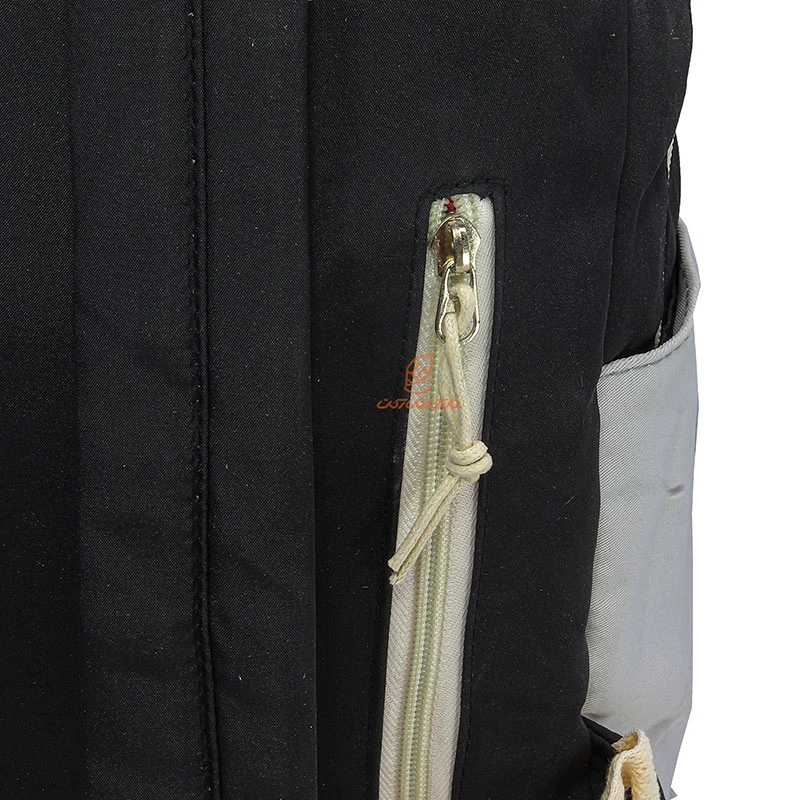 کوله پشتی دخترانه مشکی کرمی JIAYIBAG (4)