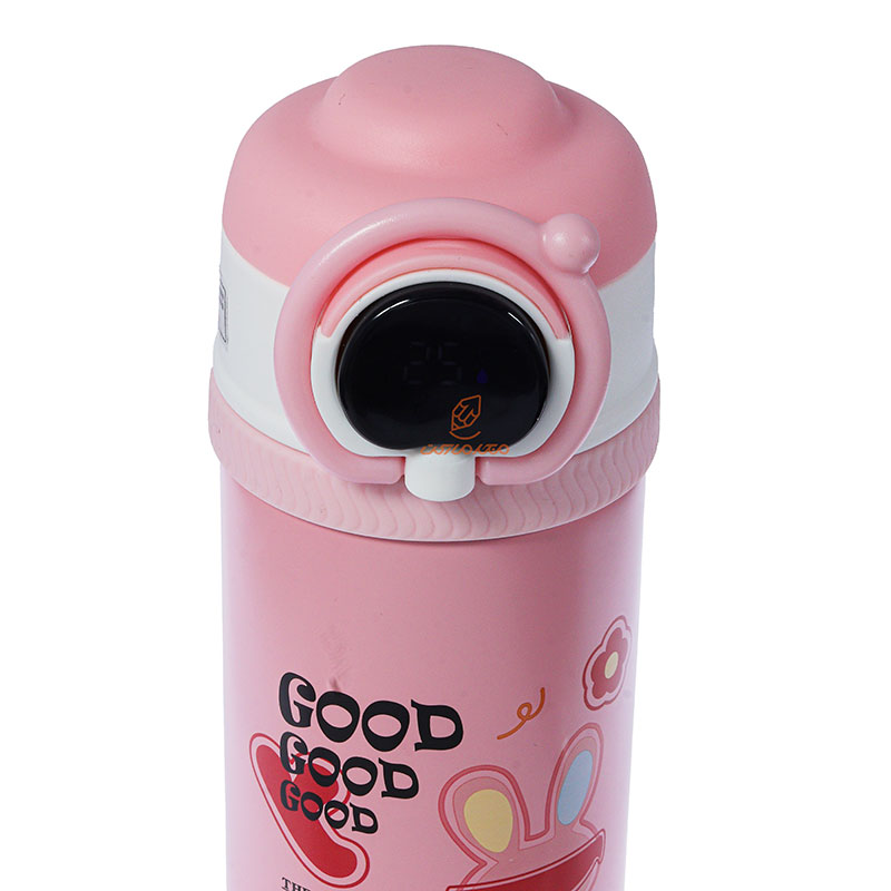 فلاسک 550 میل درجه دار 227 صورتی طرح خرگوش (5)