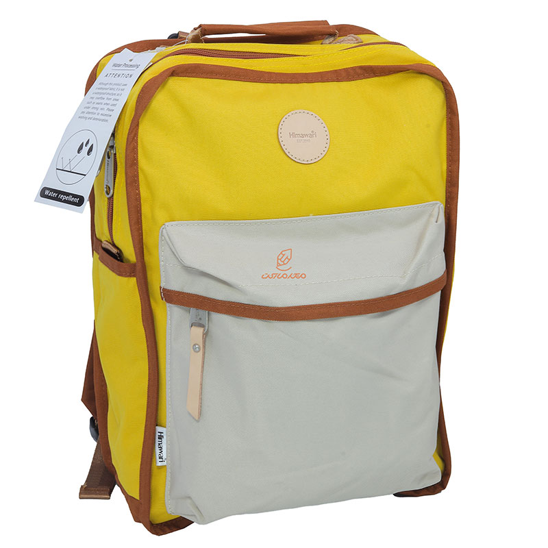 کوله پشتی خردلی کرمی 0827 هیماواری HIMAWARI