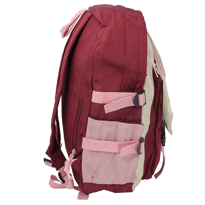 کوله پشتی دخترانه زرشکی کرمی JIAYBAG (3)
