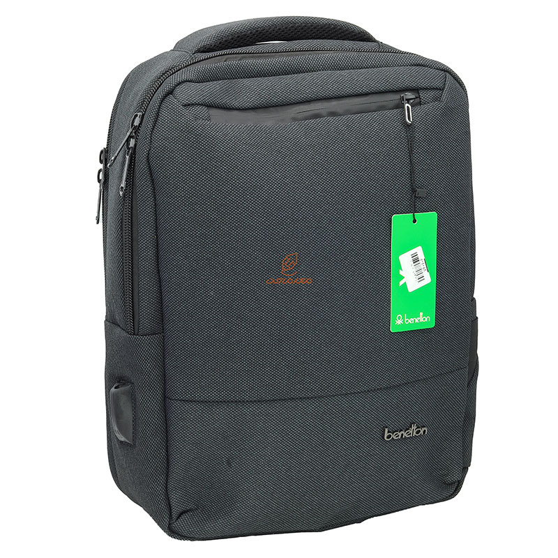 کوله پشتی لپ تاپ مدل دو تکه مشکی بنتون BENETTON