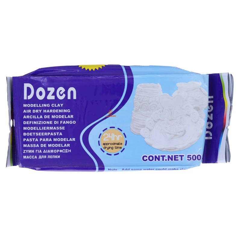 خمیر مجسمه سازی 500 گرمی سفید دوزن DOZEN (4)