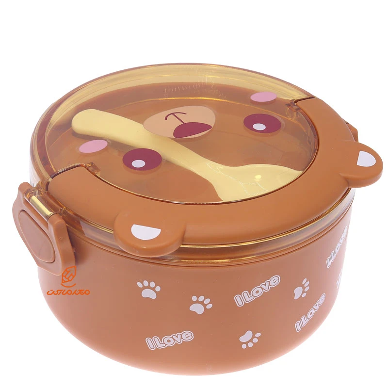 ظرف غذا یک طبقه 3073 قهوه ای خرس BEAR (3)