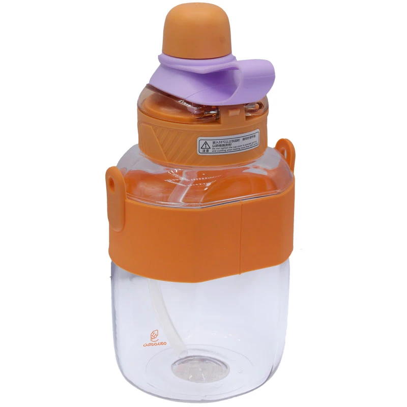 قمقمه نی دار 800 میل 386 نارنجی CXASP BOTTLE (3)