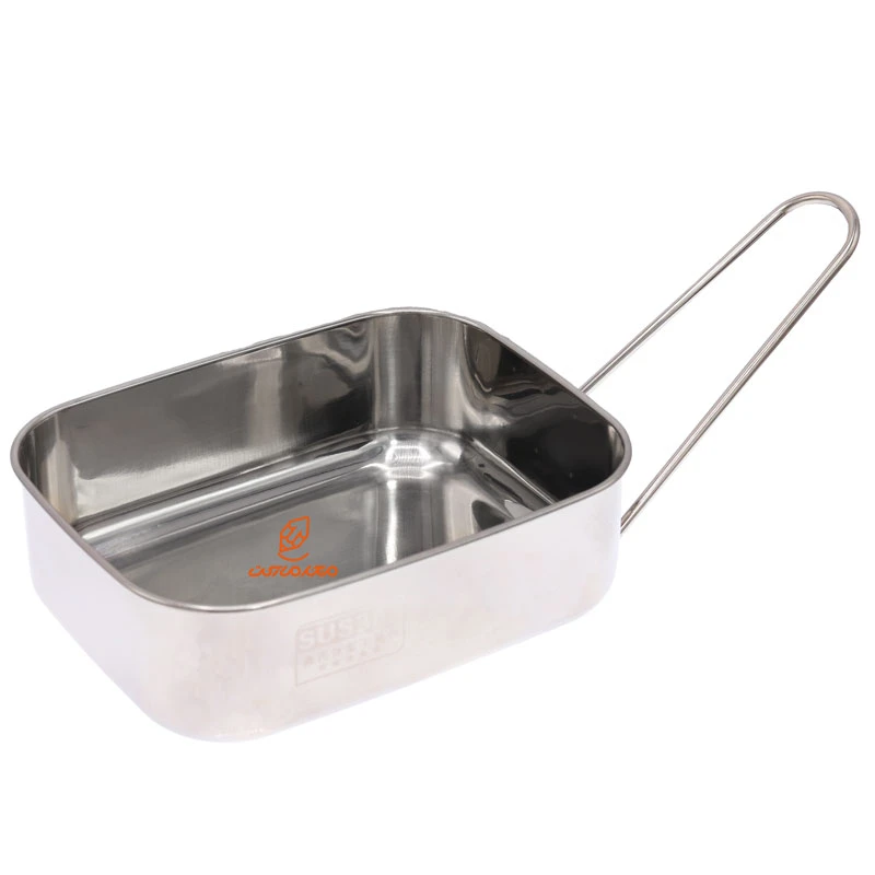ظرف غذا استیل یک طبقه مستطیل کد 4806 (4)