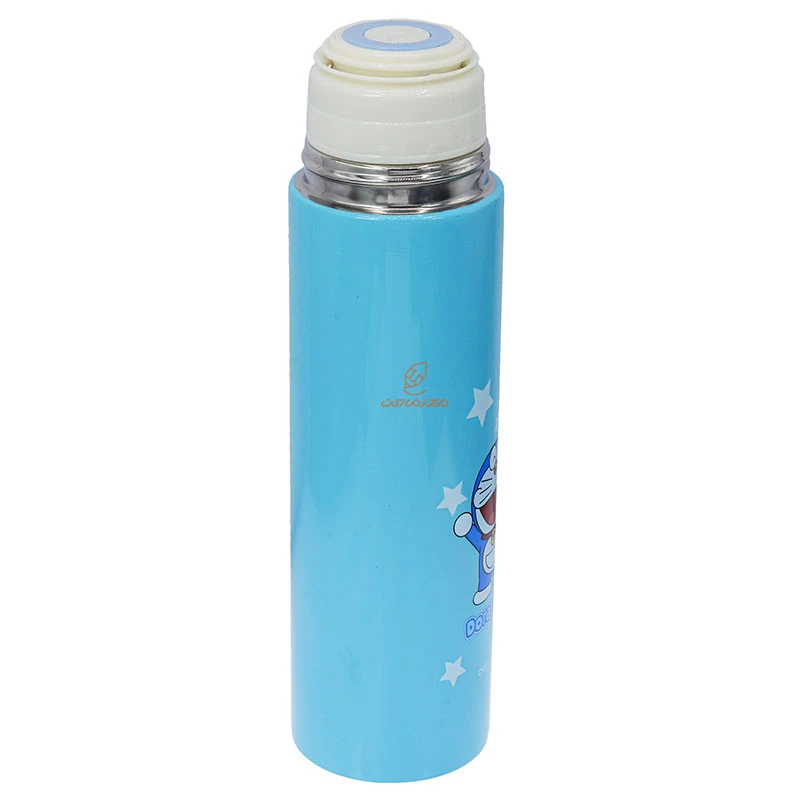 فلاسک 500 میل لیوان دار 606 آبی طرح گربه (4)