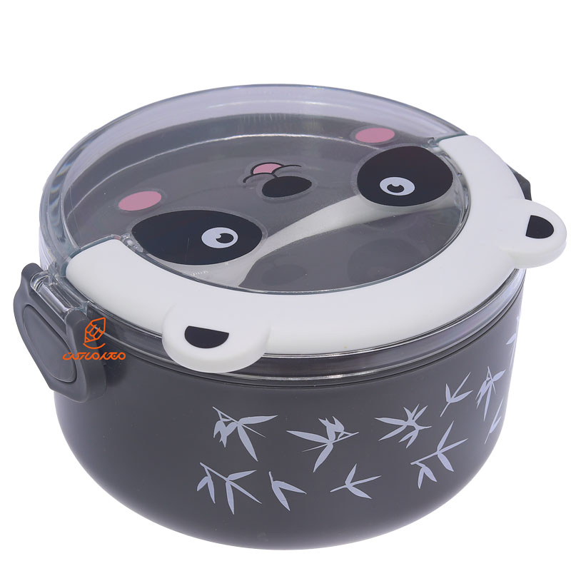 ظرف غذا یک طبقه 3073 طوسی سفید پاندا PANDA (3)
