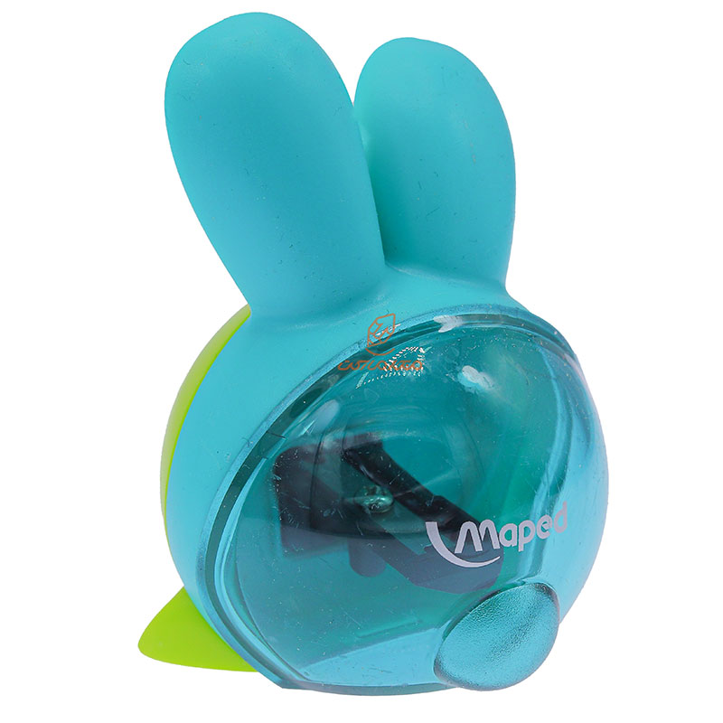 تراش تک سوراخ مخزن دار سبز طرح خرگوش مپد MAPED (2)