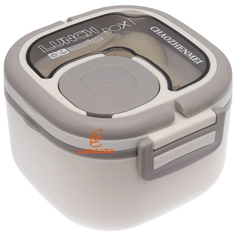 ظرف غذا یک طبقه مربعی X320 سفید (2)