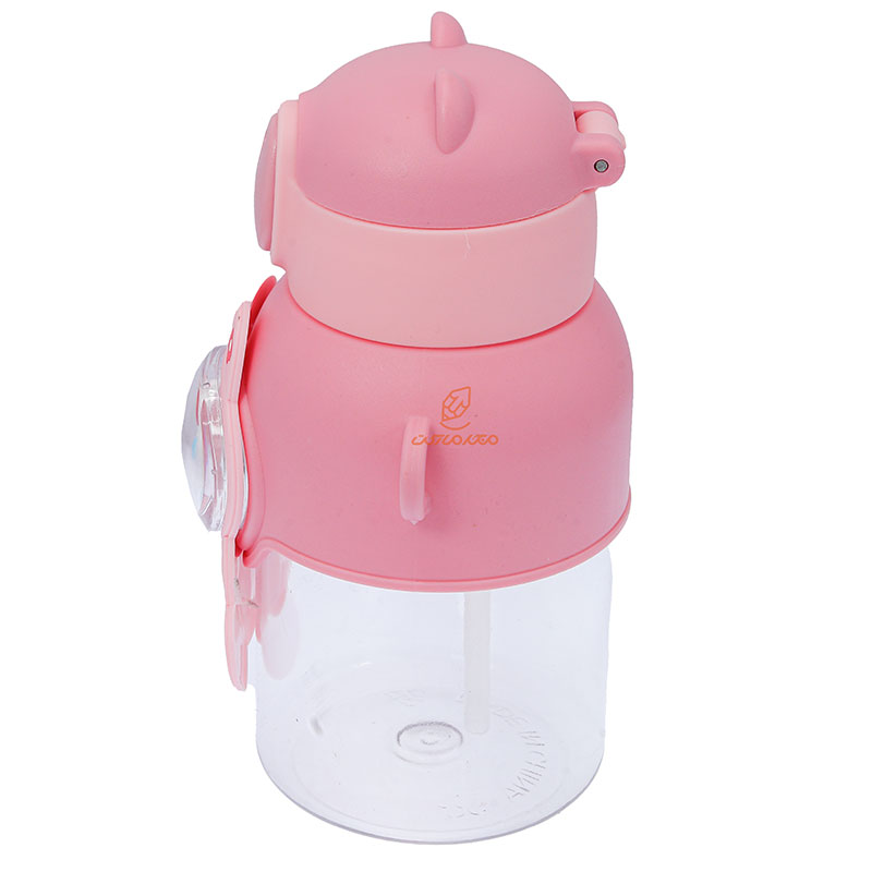 قمقمه فانتزی عروسک دار طرح گربه صورتی (4)