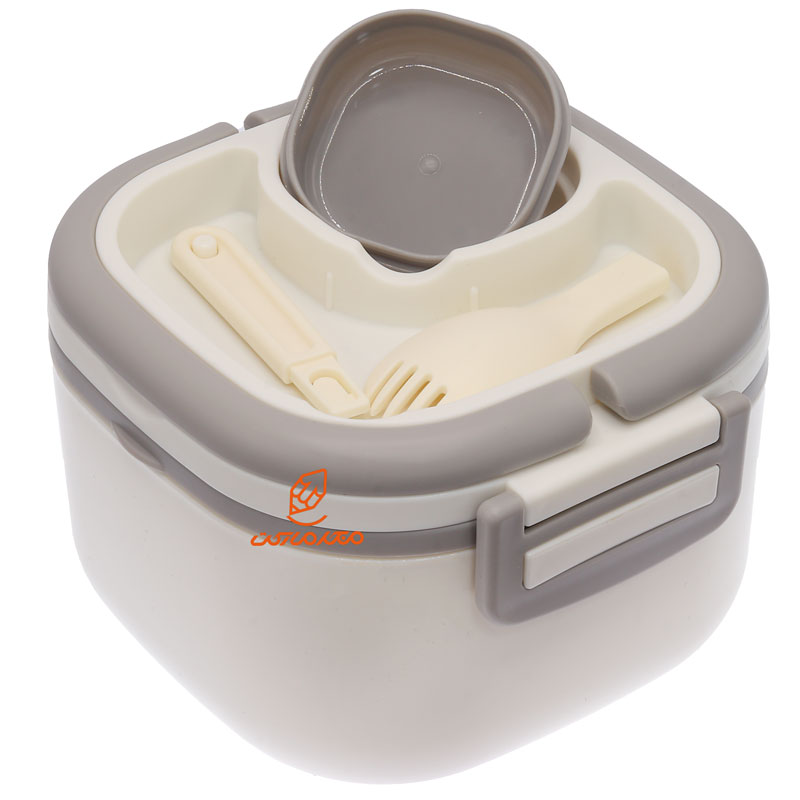 ظرف غذا یک طبقه مربعی X320 سفید (4)