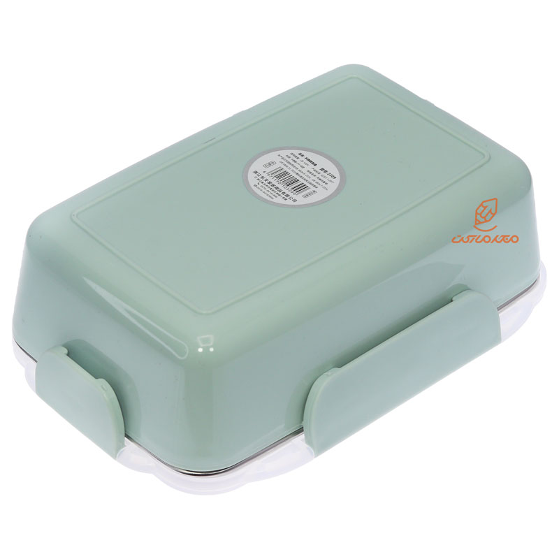 ظرف غذا دو خانه سبز داخل استیل 2309 SANYUEYIPIN (1)