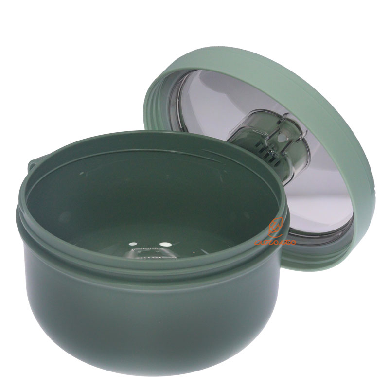 ظرف غذا دایره ای یک طبقه سبز (1)