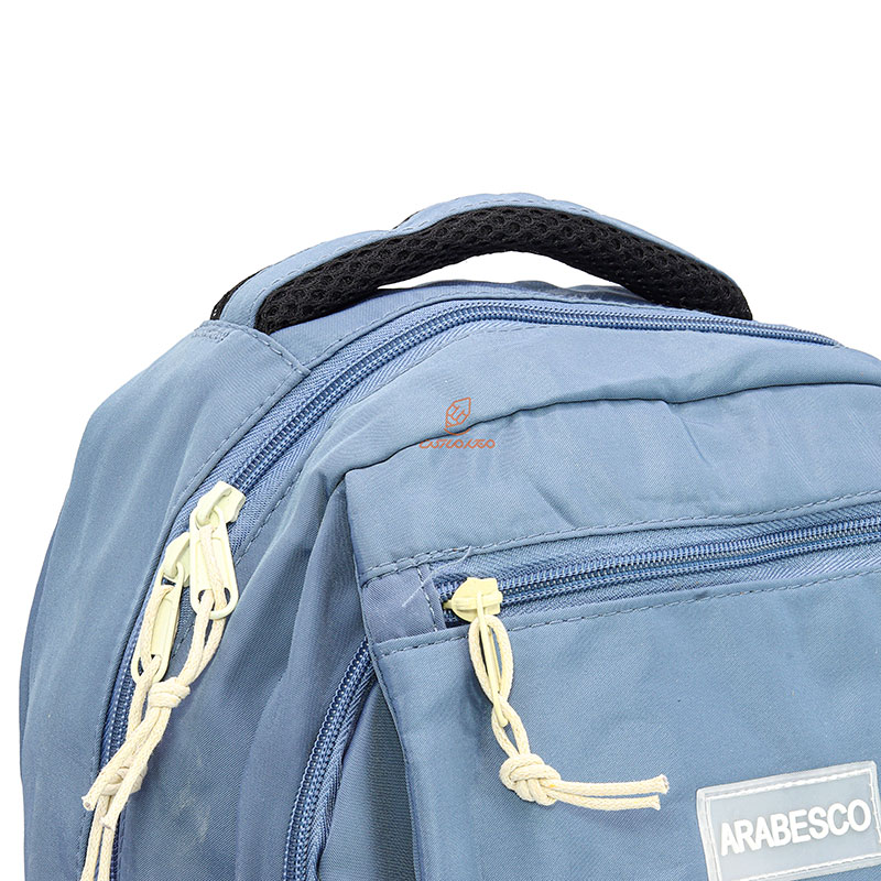 کوله پشتی دخترانه آبی چهارخانه ARABESCO (2)