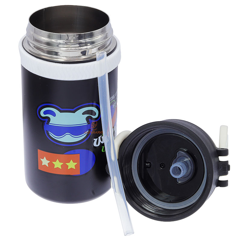 فلاسک 550 میل درجه دار 227 مشکی طرح خرگوش (6)