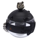 قمقمه فانتزی نی دار 850 میل کد 058 مشکی COOLDEAR (2)