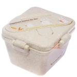 ظرف غذا یک طبقه گیاهی B528 کرم (2)
