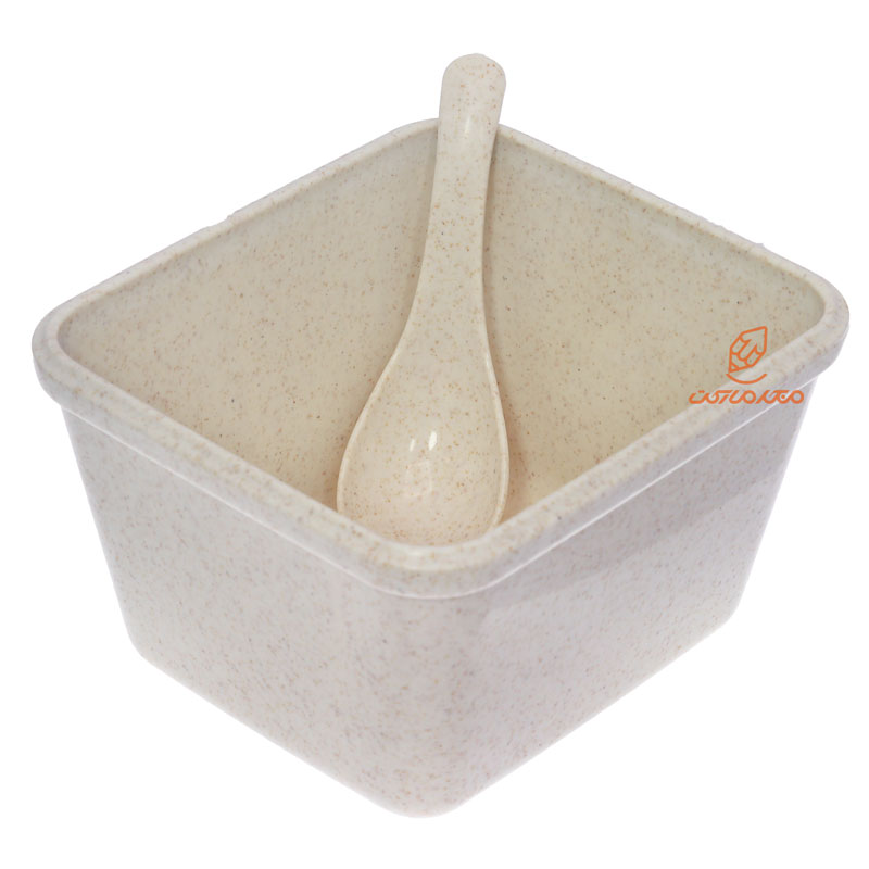 ظرف غذا سه طبقه گیاهی B531 کرم صورتی (1)