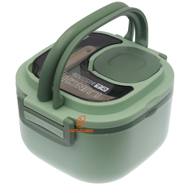 ظرف غذا یک طبقه مربعی X320 سبز (4)