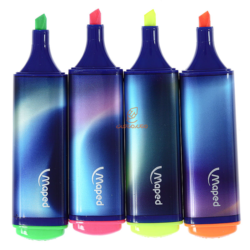 ماژیک علامت گذار بسته 4 عددی مدل نایت فال مپد MAPED (6)