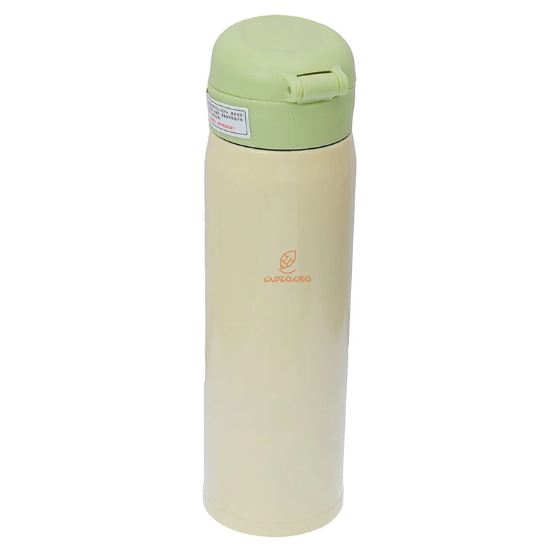 فلاسک 480 میل فانتزی دخترانه 4806 لیمویی طرح خرس BEIZHIMING (3)