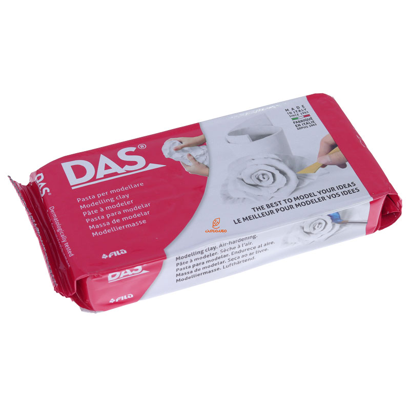 خمیر مجسمه سازی 500 گرمی سفید داس DAS (1)