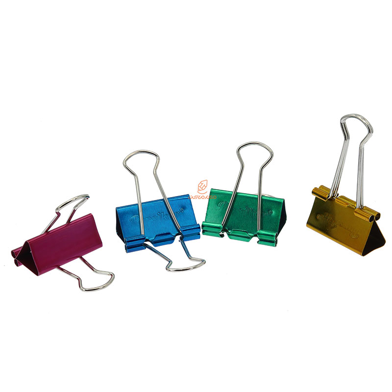 گیره دوبل رنگی 32mm فلزی پارسیکار parsikar (1)