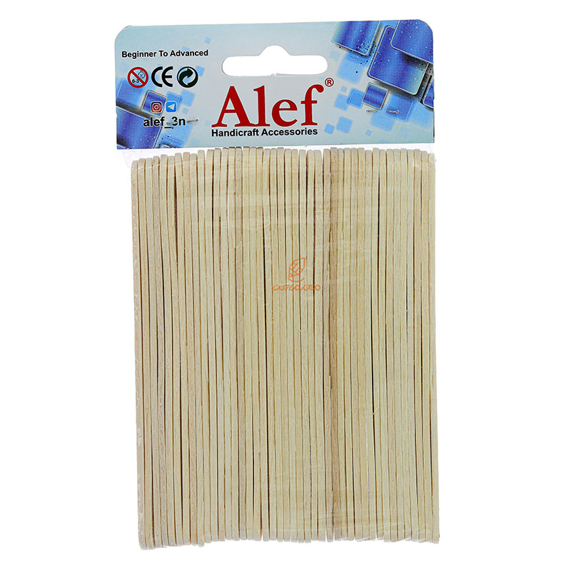 چوب بستنی ساده الف ALEF
