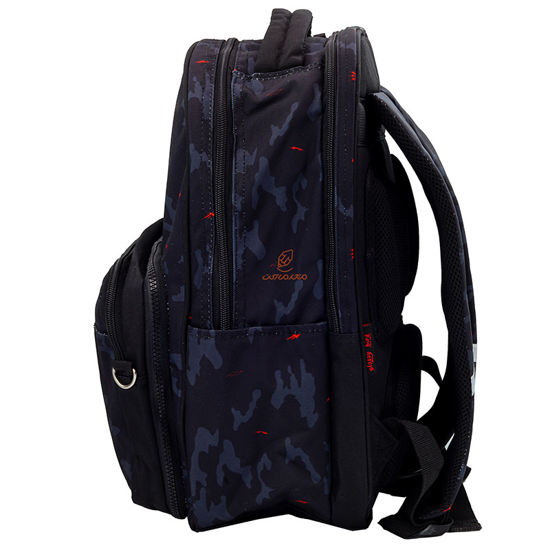 کوله پشتی دو تکه طرح موتور سوار 2594 گلسی برد GLOSSY BIRD (8)