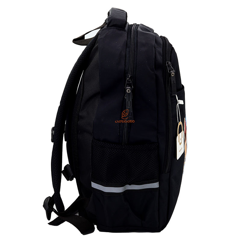 کوله پشتی پسرانه مشکی طرح سگ های نگهبان (5)