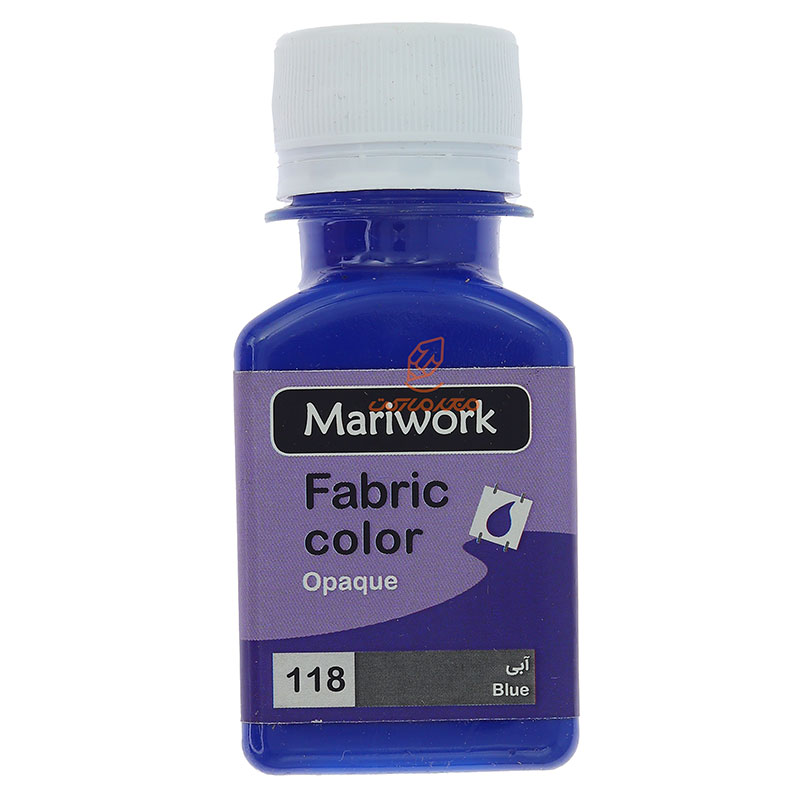 رنگ پارچه آبی (BLUE) کد 118 ماری ورک MARIWORK