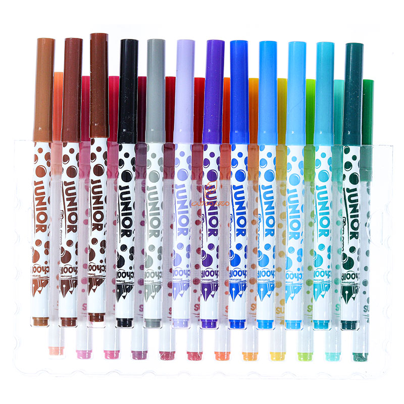 ماژیک رنگ آمیزی 24 رنگ مدل FA2402 اسکول فنس SCHOOLFANS (5)