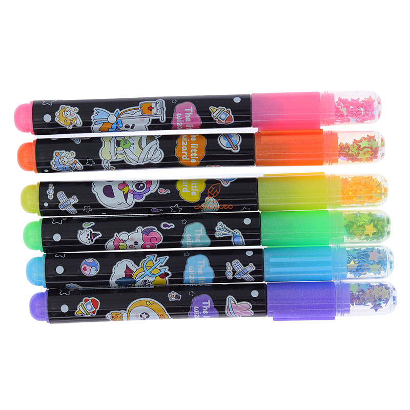 ماژیک علامت گذار 6 رنگی فانتزی نوک ستاره ای کد 2778 (4)