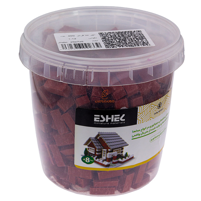 ماکت آجر نما قرمز 400 عددی مینیاتوری اشل
