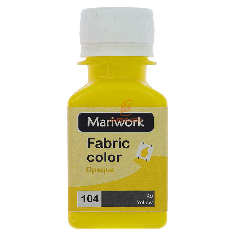 رنگ پارچه زرد (YELLOW) کد 104 ماری ورک MARIWORK