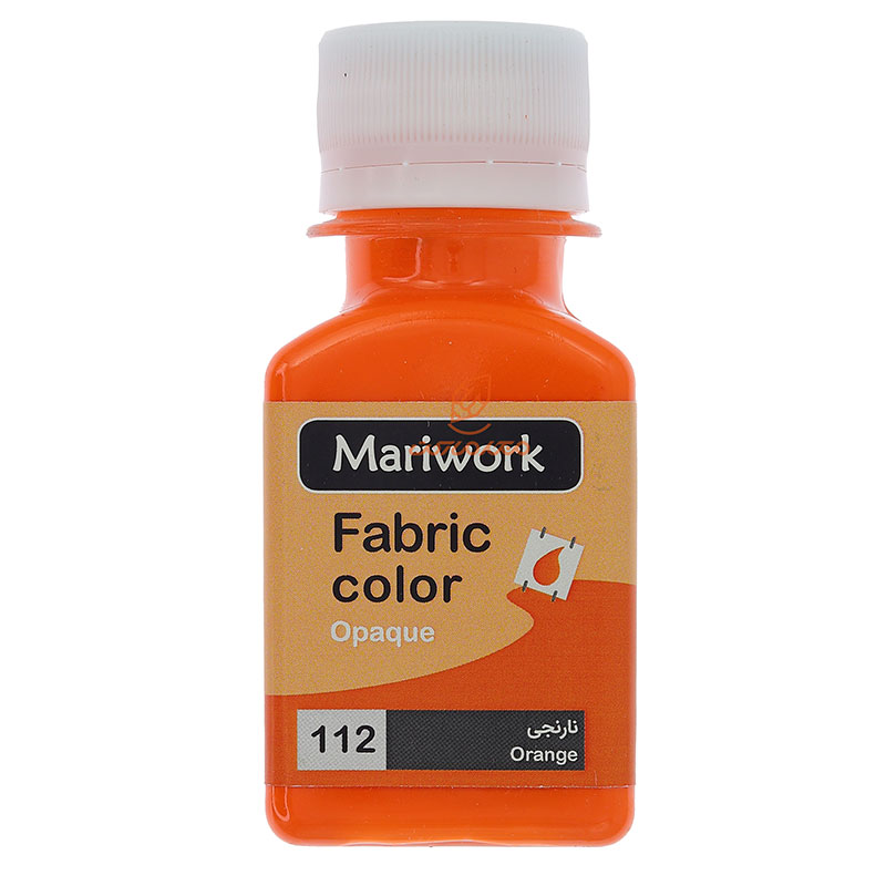رنگ پارچه نارنجی (ORANGE) کد 112 ماری ورک MARIWORK