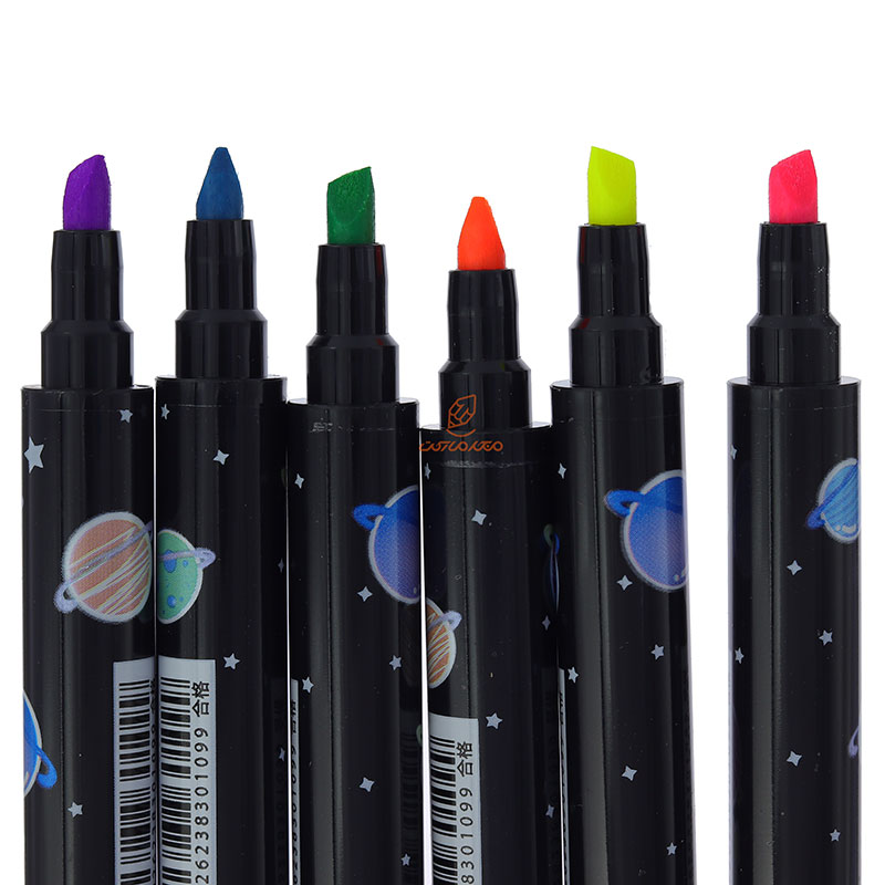 ماژیک علامت گذار 6 رنگی کد H857 دو سر TIANHAO (1)