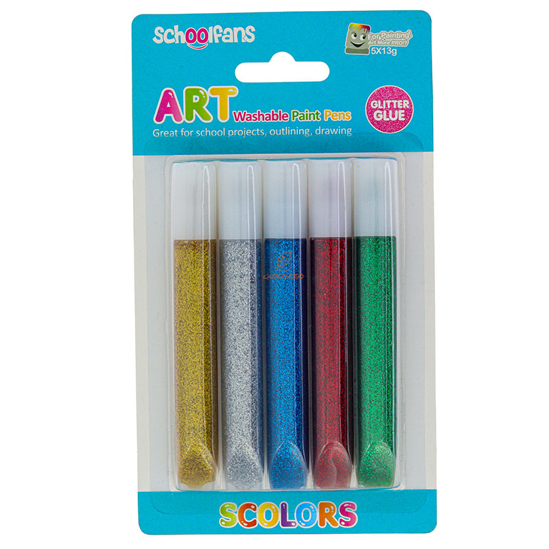 چسب اکلیلی 5 رنگ 2712 اسکول فنس SCHOOLFANS