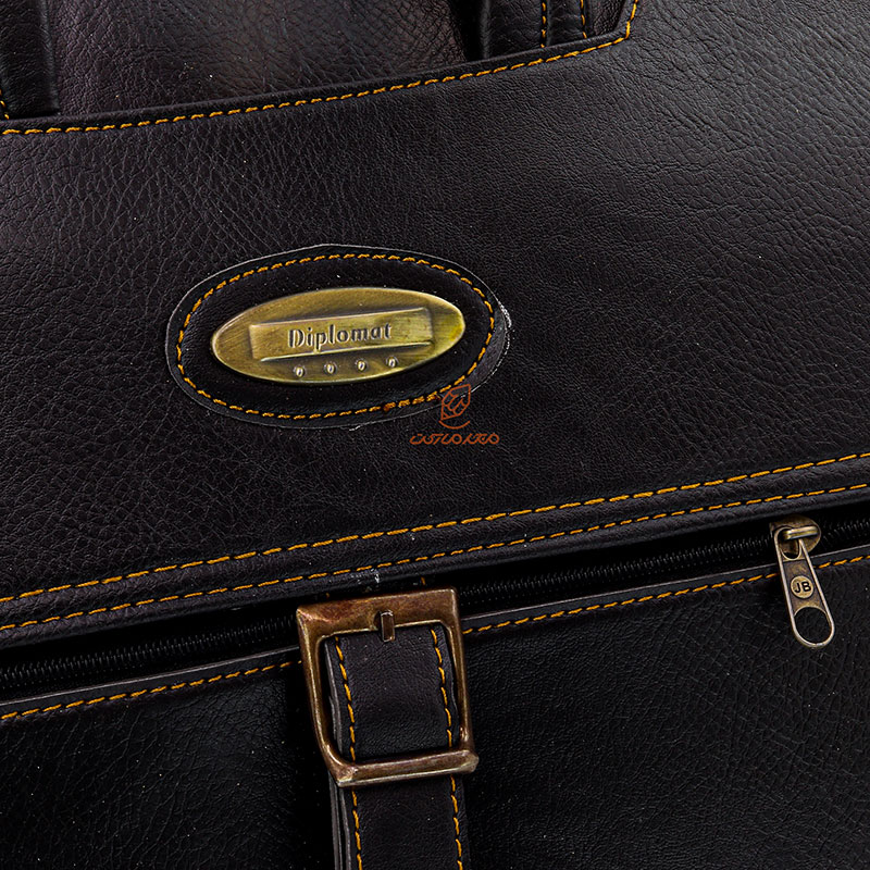 کیف لپ تاپ قهوه ای تیره علیزاده (8)