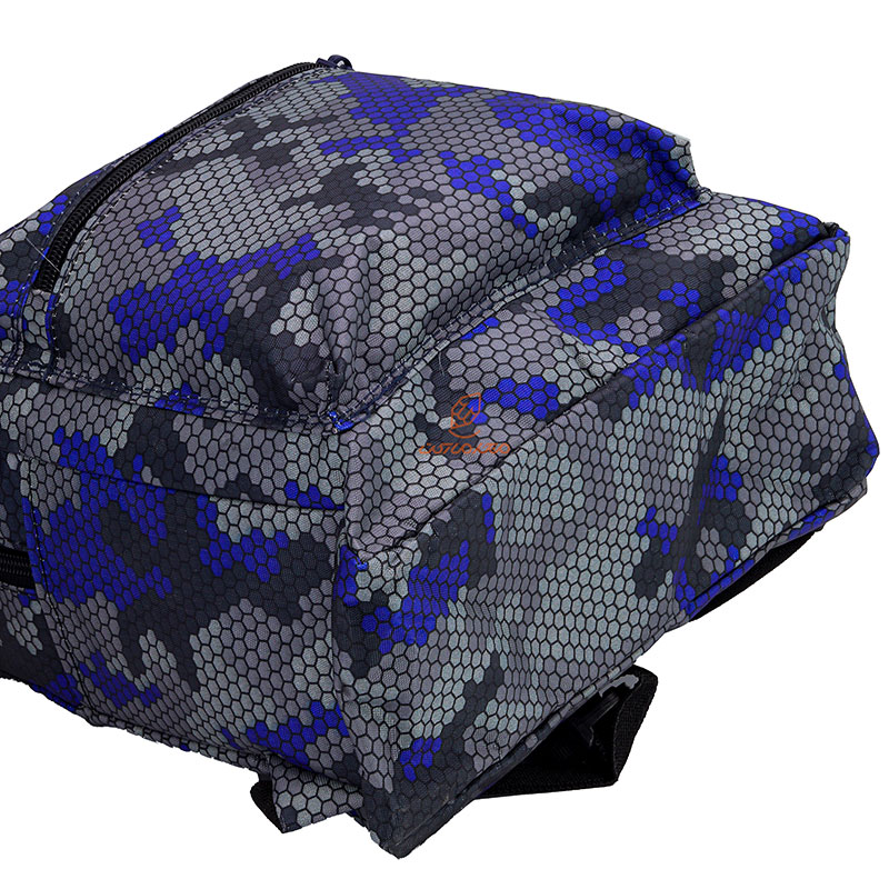 کوله پشتی مهد کودک طرح لوزی آبی طوسی علیزاده (8)