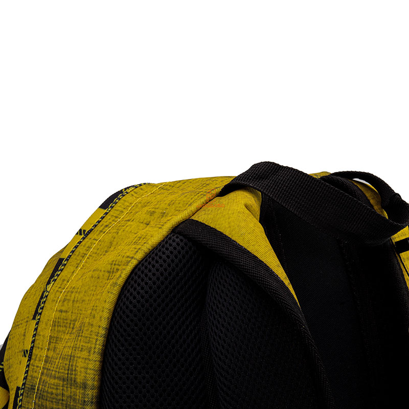 کوله پشتی طرح شطرنجی زردمشکی گلسی برد 2580 GLOSSI BIRD (3)