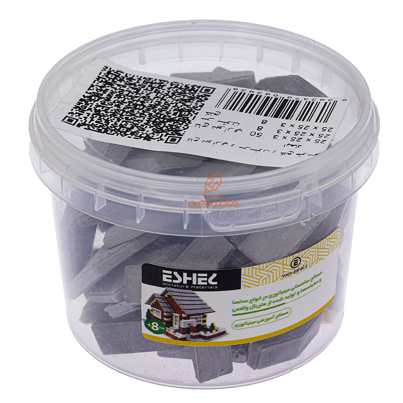 ماکت تاج دیواری و سرستون کج طوسی مینیاتوری اشل