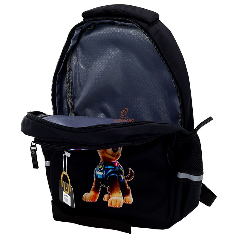 کوله پشتی پسرانه مشکی طرح سگ های نگهبان (1)