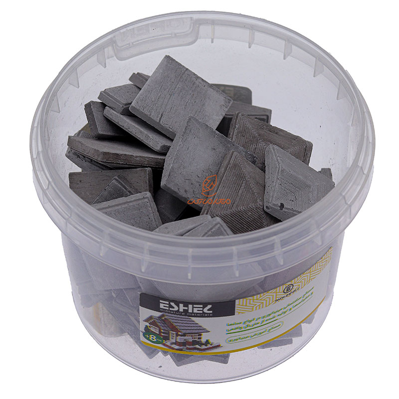 ماکت تاج دیواری و سرستون کج طوسی مینیاتوری اشل (3)