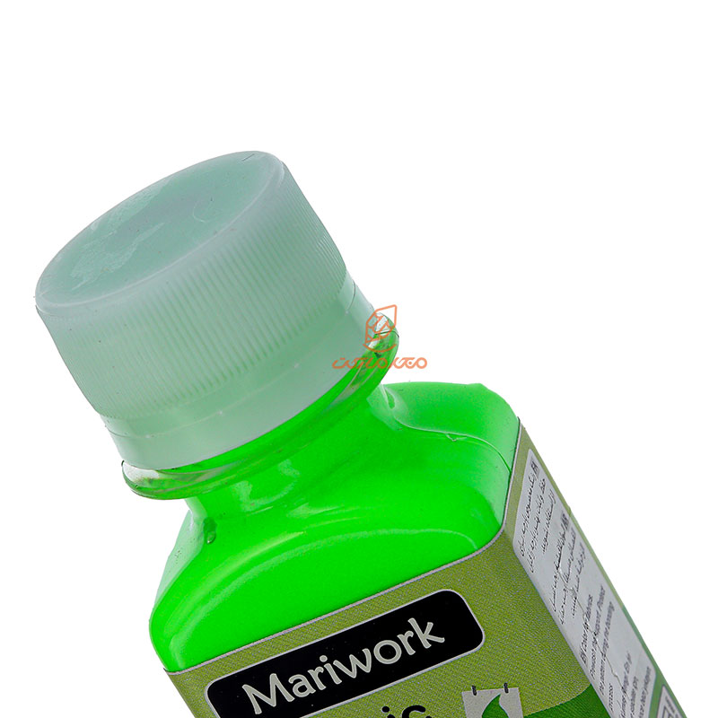 رنگ پارچه سبز فلورسنت (FLUORESCENT GREEN) کد 102 ماری ورک MARIWORK (1)