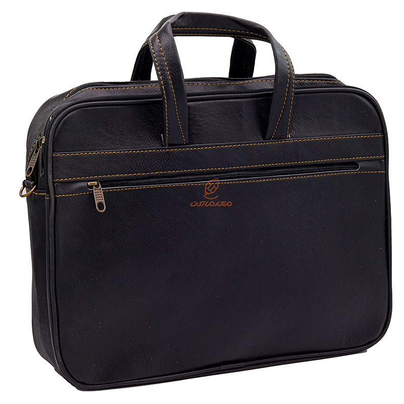 کیف لپ تاپ قهوه ای تیره علیزاده (3)