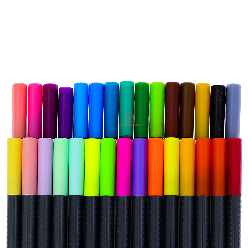 روان نویس 30 رنگ مدل پاستلی+نئون فاین پن فابرکاستل FABERCASTELL (7)